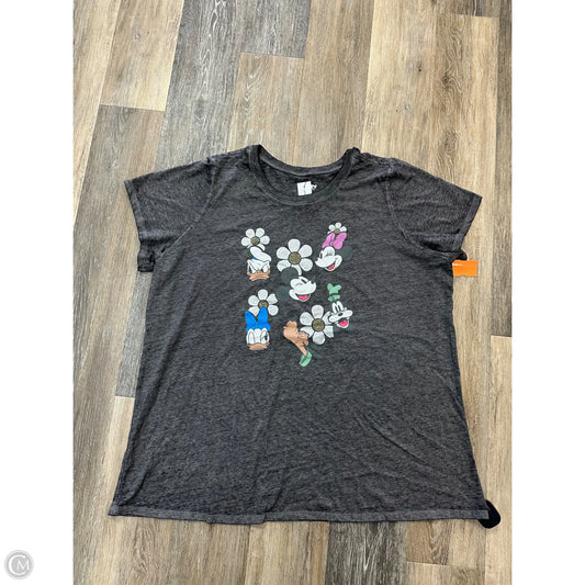 Top Short Sleeve By Lane Bryant In Grey, Size: 3x