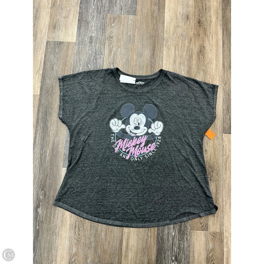 Top Short Sleeve By Lane Bryant In Grey, Size: 3x