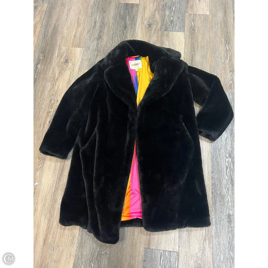 Coat Faux Fur & Sherpa By APPARIS In Black, Size: Xs