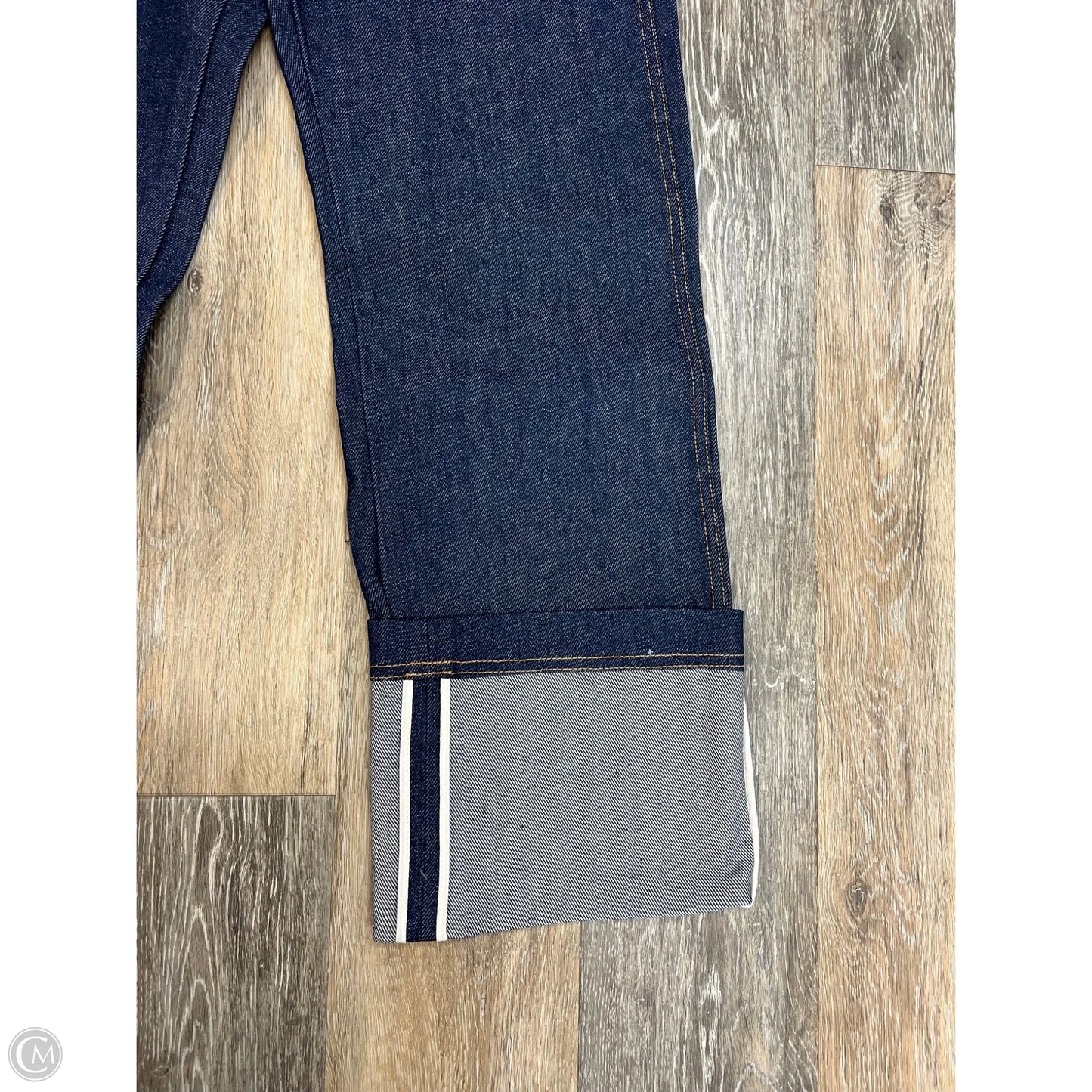 Jeans Straight Designer By Brandon Maxwell In Blue Denim, Size: 4/27