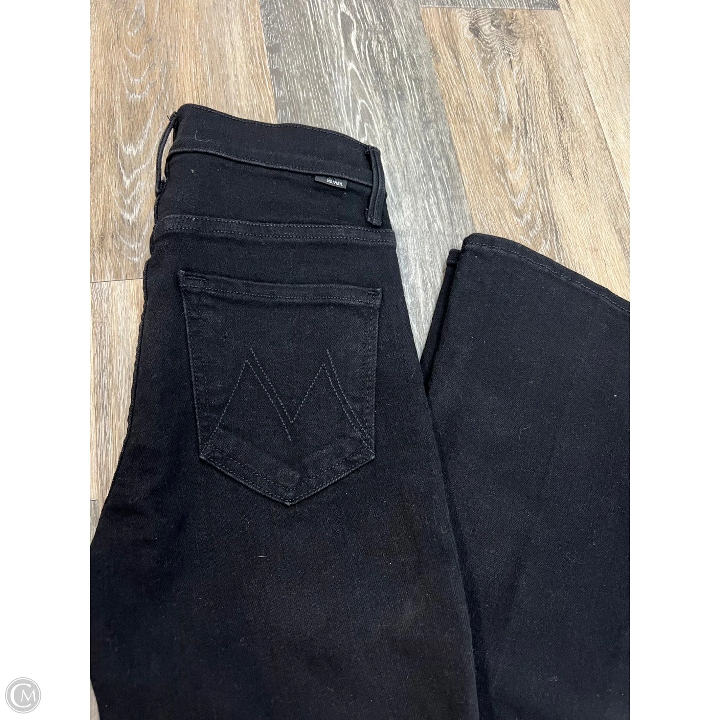 Jeans Flared By Mother In Black Denim, Size: 2/26