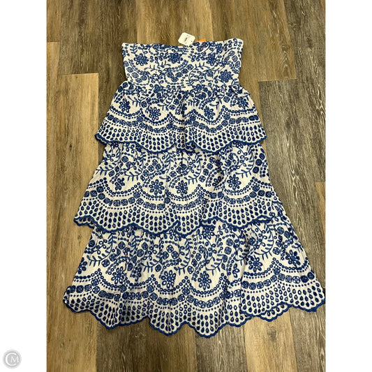 -Dress Casual Maxi By Altard State In Blue & White, Size: Xxl