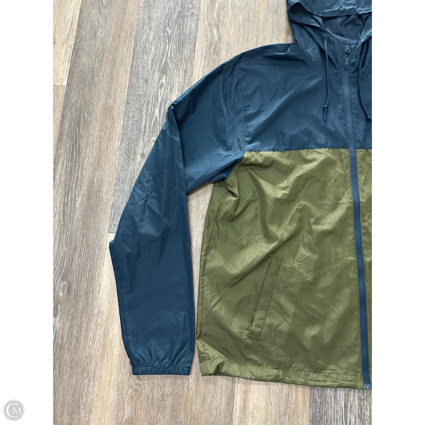 Athletic Jacket By Independent In Blue & Green, Size: 2x
