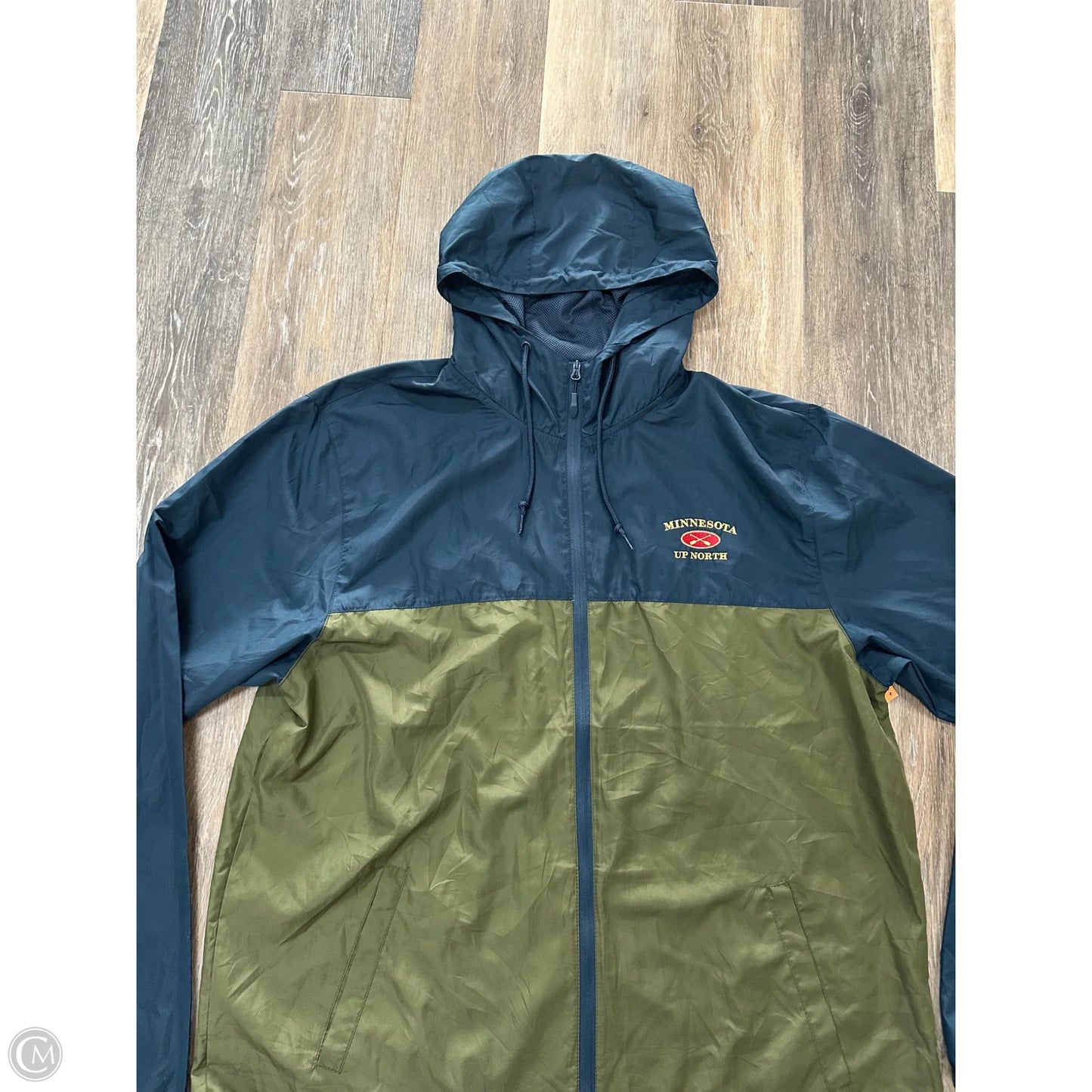 Athletic Jacket By Independent In Blue & Green, Size: 2x