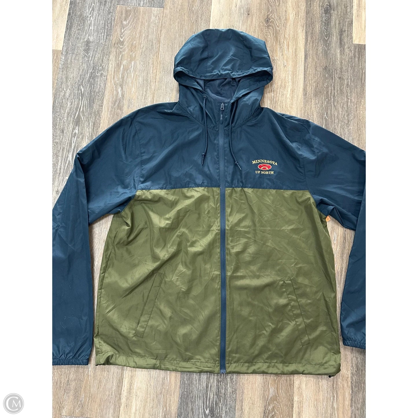 Athletic Jacket By Independent In Blue & Green, Size: 2x