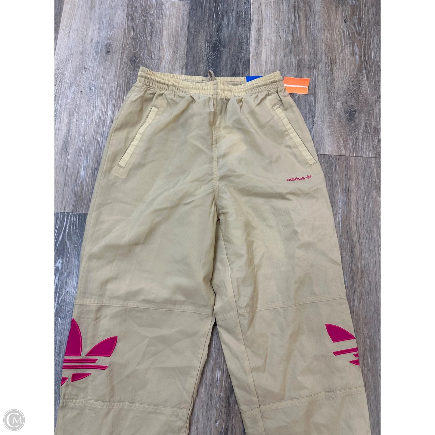 Athletic Pants By Adidas In Tan, Size: S