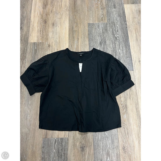 Blouse Short Sleeve By Banana Republic In Black, Size: M