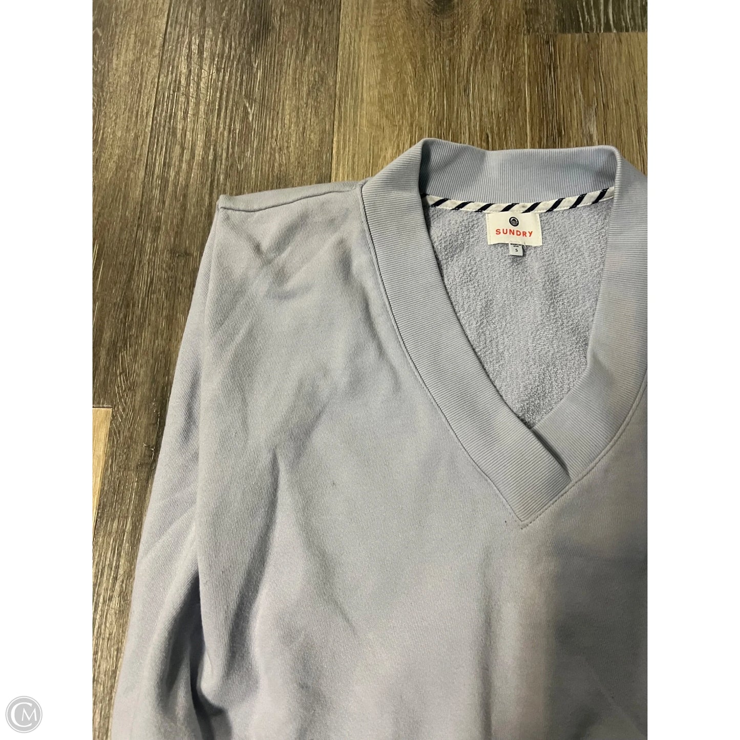 Blouse Short Sleeve By Sundry In Blue, Size: S