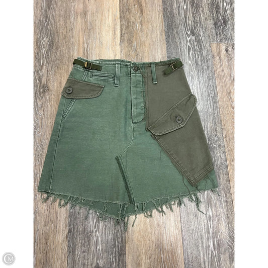 Skirt Mini & Short By Mother In Green, Size: 0/24