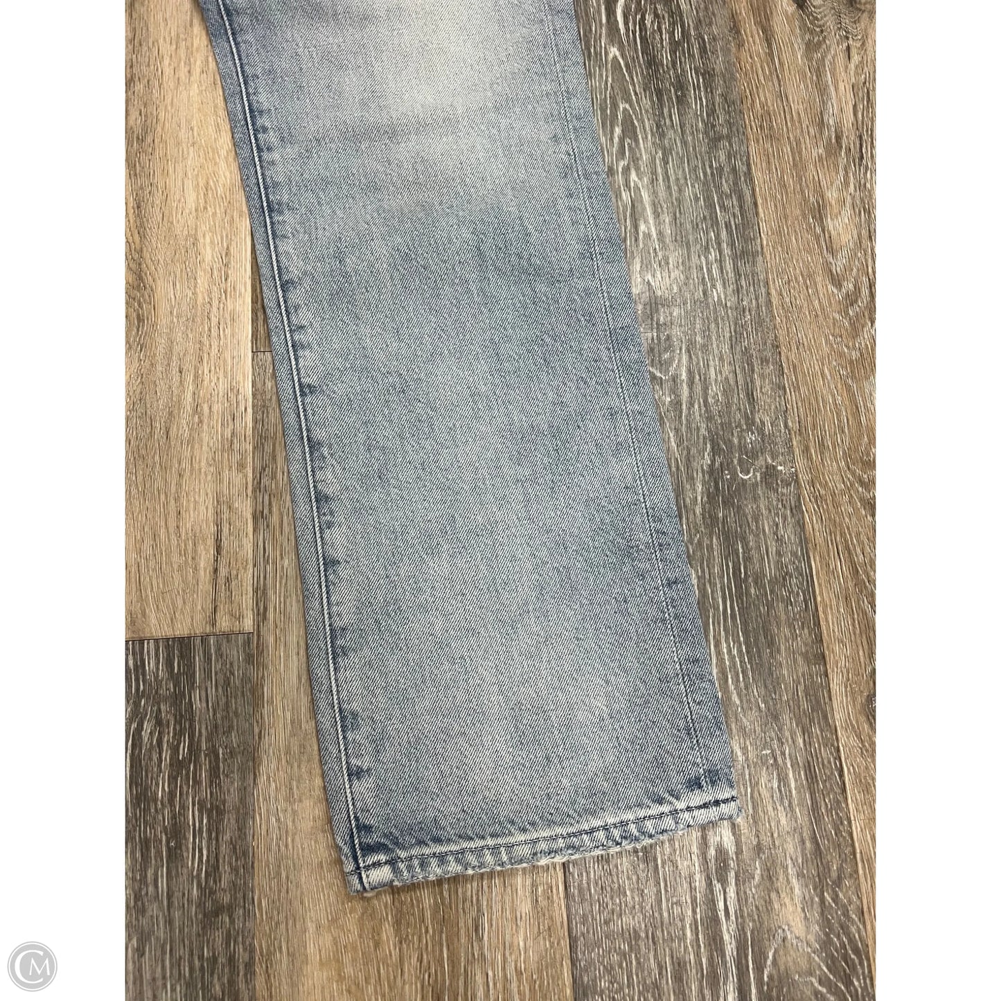 Jeans Straight By Paige In Blue Denim, Size: 2/26