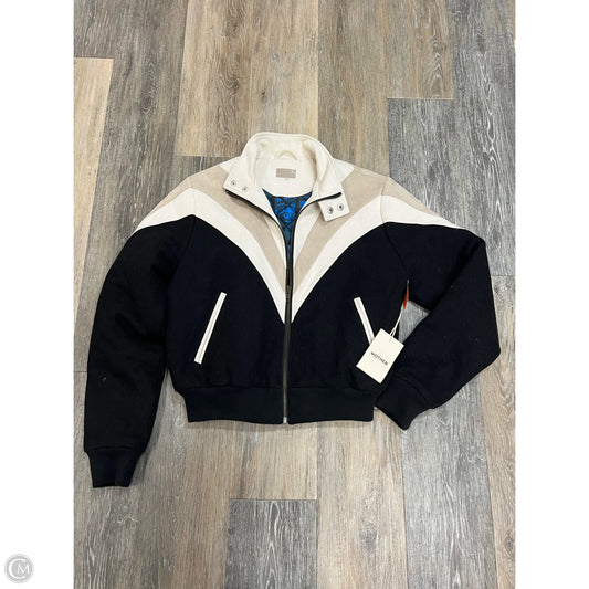 Jacket Designer By Mother In Black & Cream, Size: Xs