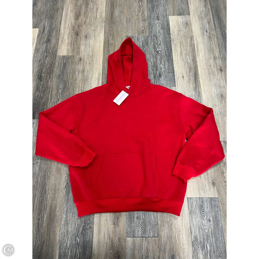 Sweatshirt Hoodie By Tic Toc In Red, Size: Xl