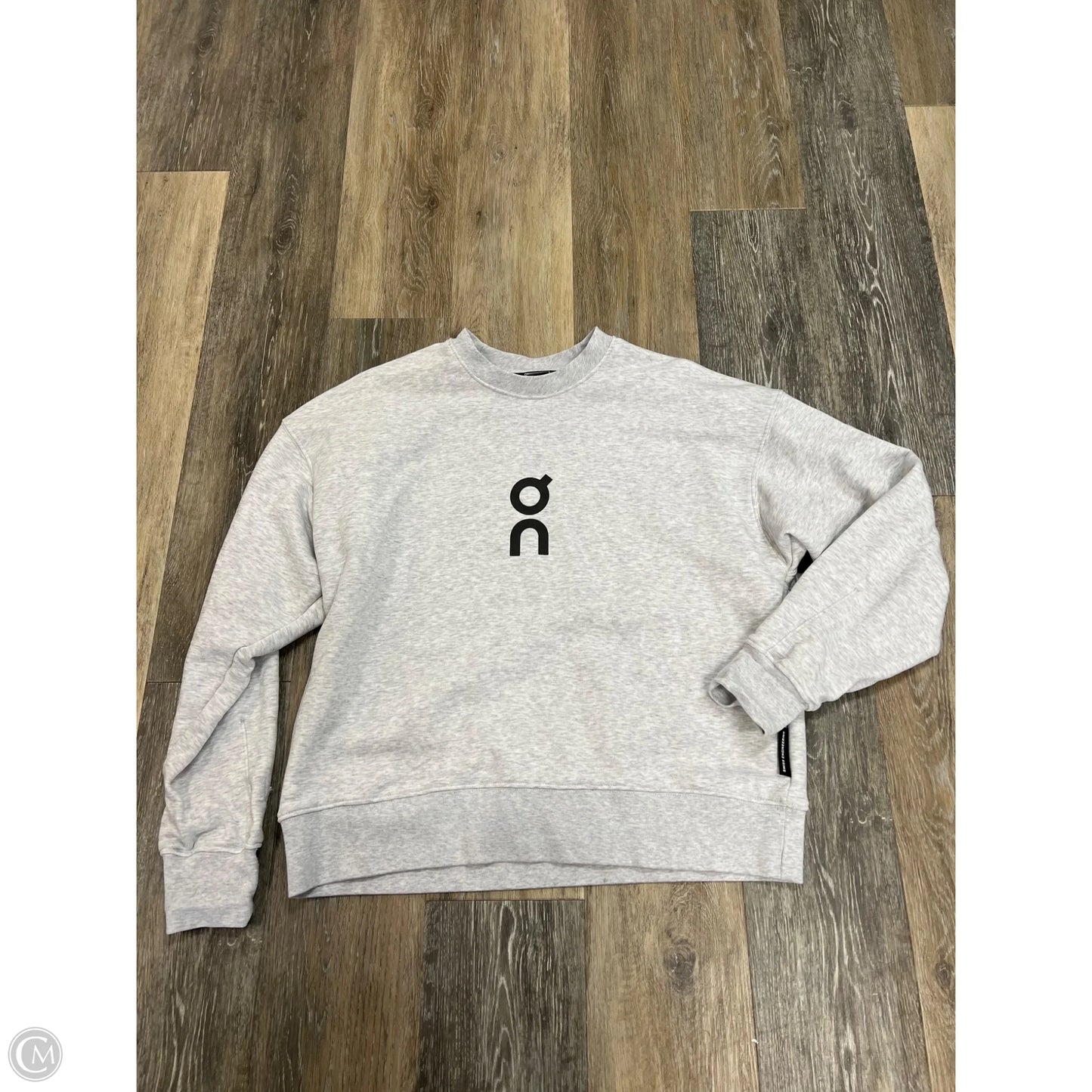 Athletic Sweatshirt Crewneck By On Cloud In Grey, Size: M