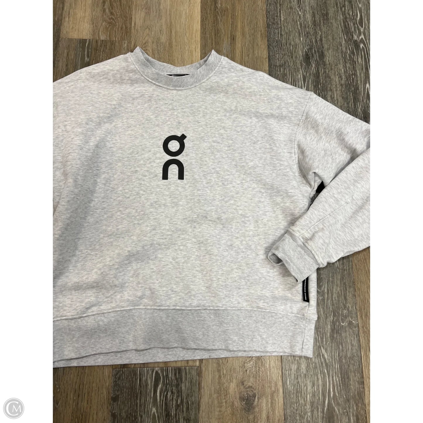 Athletic Sweatshirt Crewneck By On Cloud In Grey, Size: M