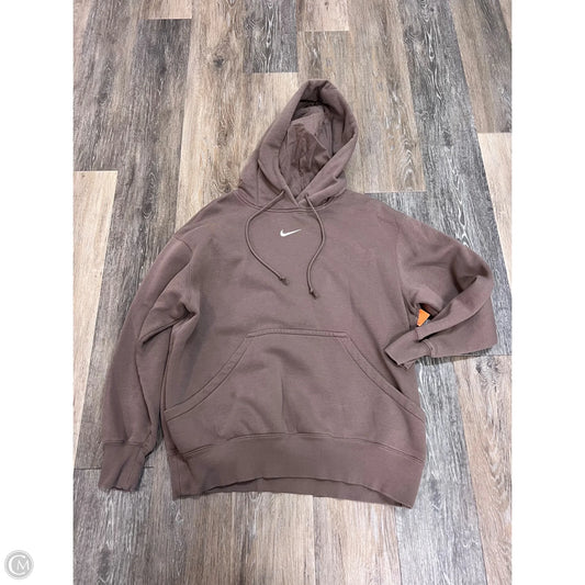 Athletic Sweatshirt Hoodie By Nike Apparel In Blue, Size: M