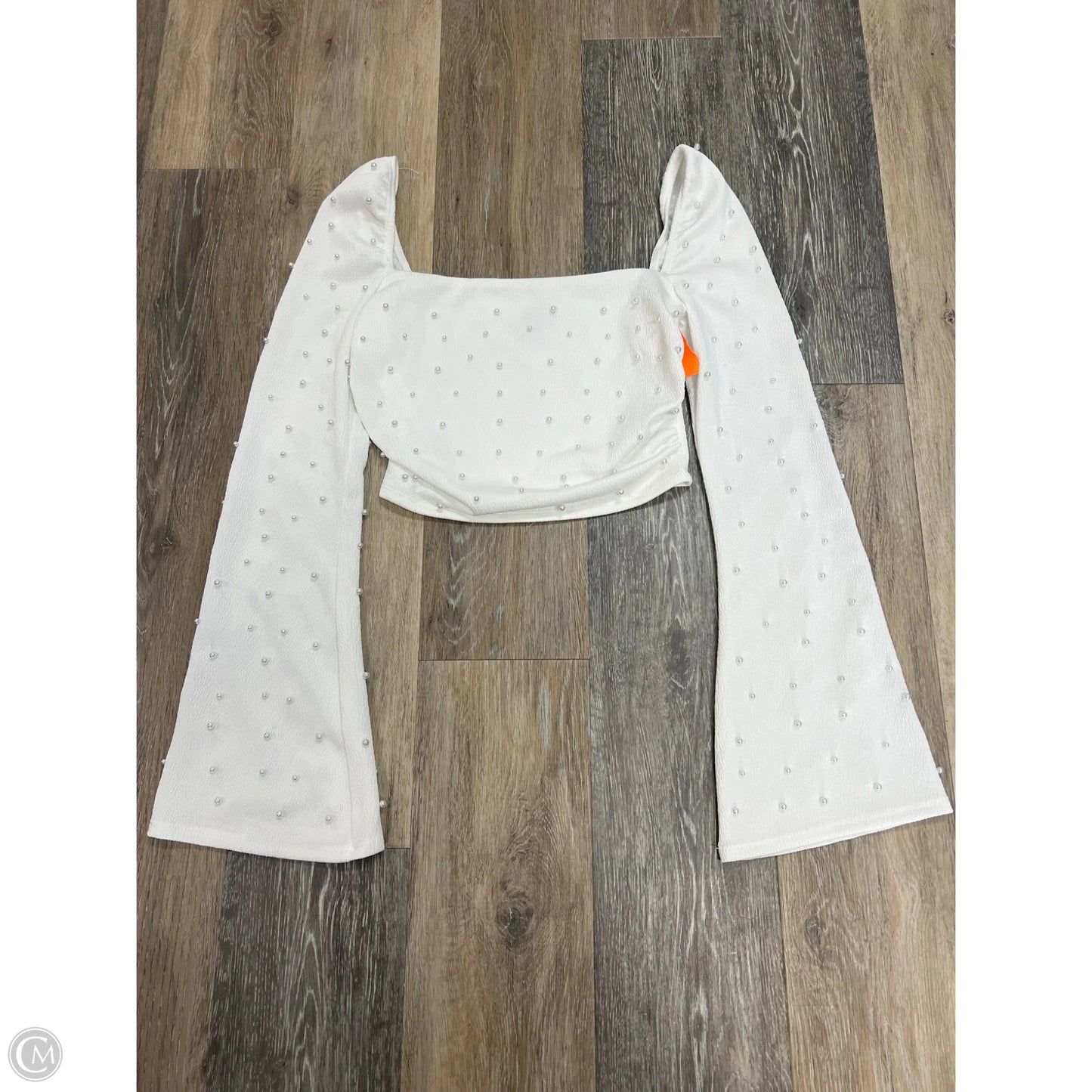 Blouse Long Sleeve By Windsor In White, Size: M