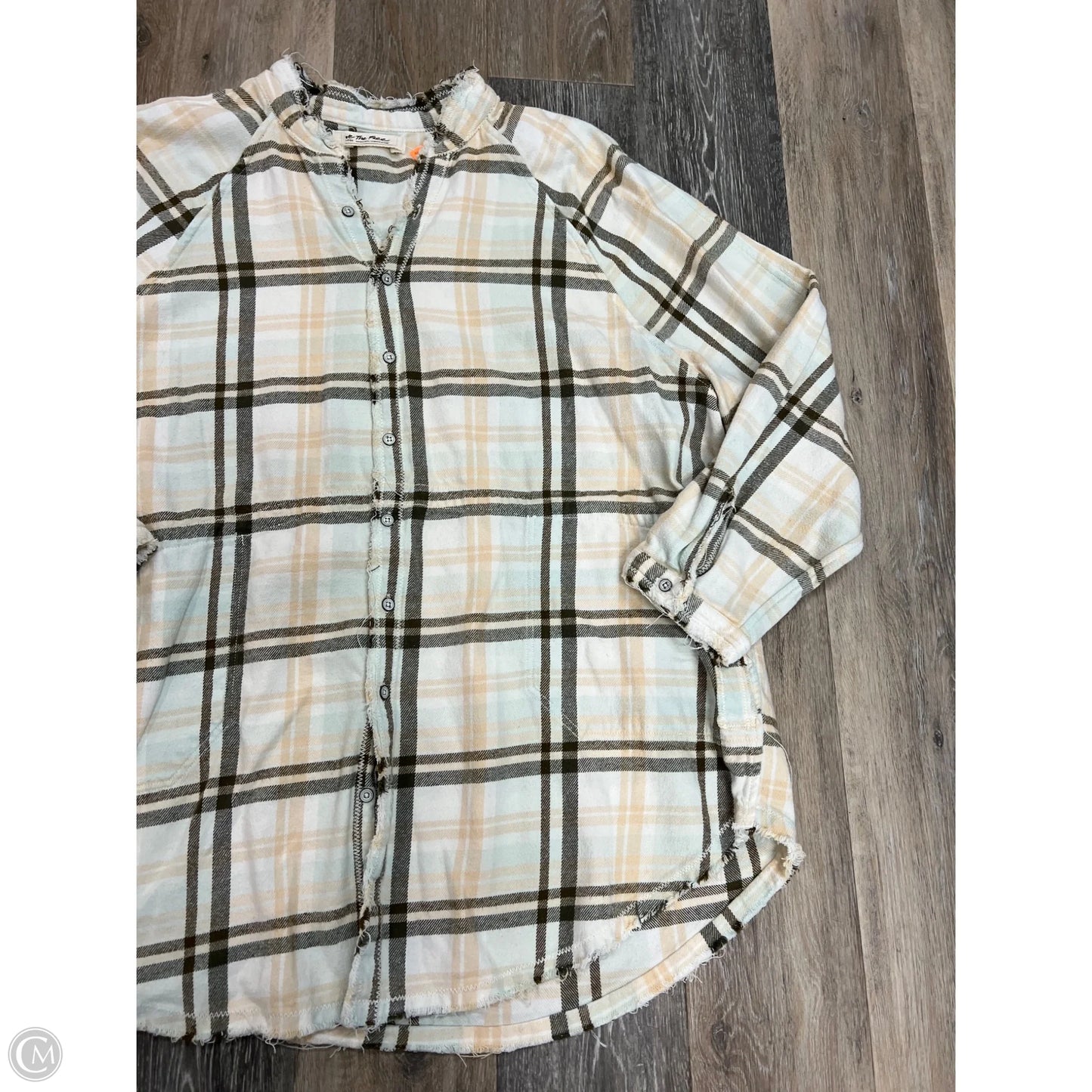 Jacket Shirt By We The Free In Plaid Pattern, Size: L