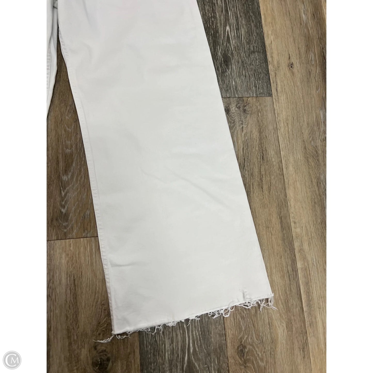 Jeans Wide Leg By Pistola In White Denim, Size: 12