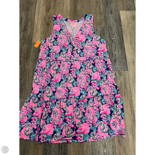 Dress Designer By Lilly Pulitzer In Blue & Pink, Size: Xxl