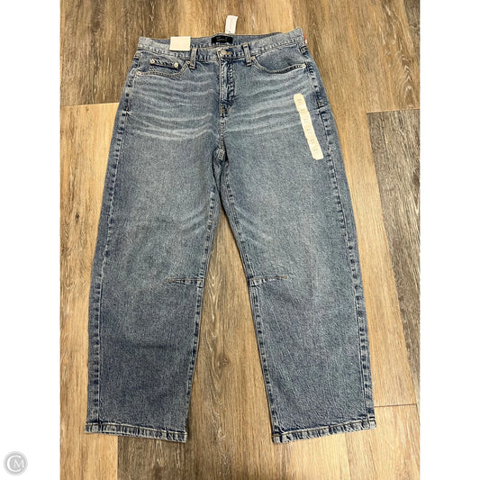 Jeans Wide Leg By Banana Republic In Blue Denim, Size: 12