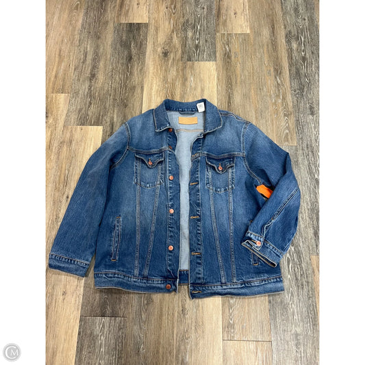 Jacket Denim By Pink In Blue Denim, Size: L