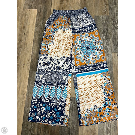 -Pants Wide Leg By Current Air In Blue, Size: M
