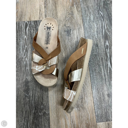 Sandals Flats By Mephisto In Tan, Size: 6