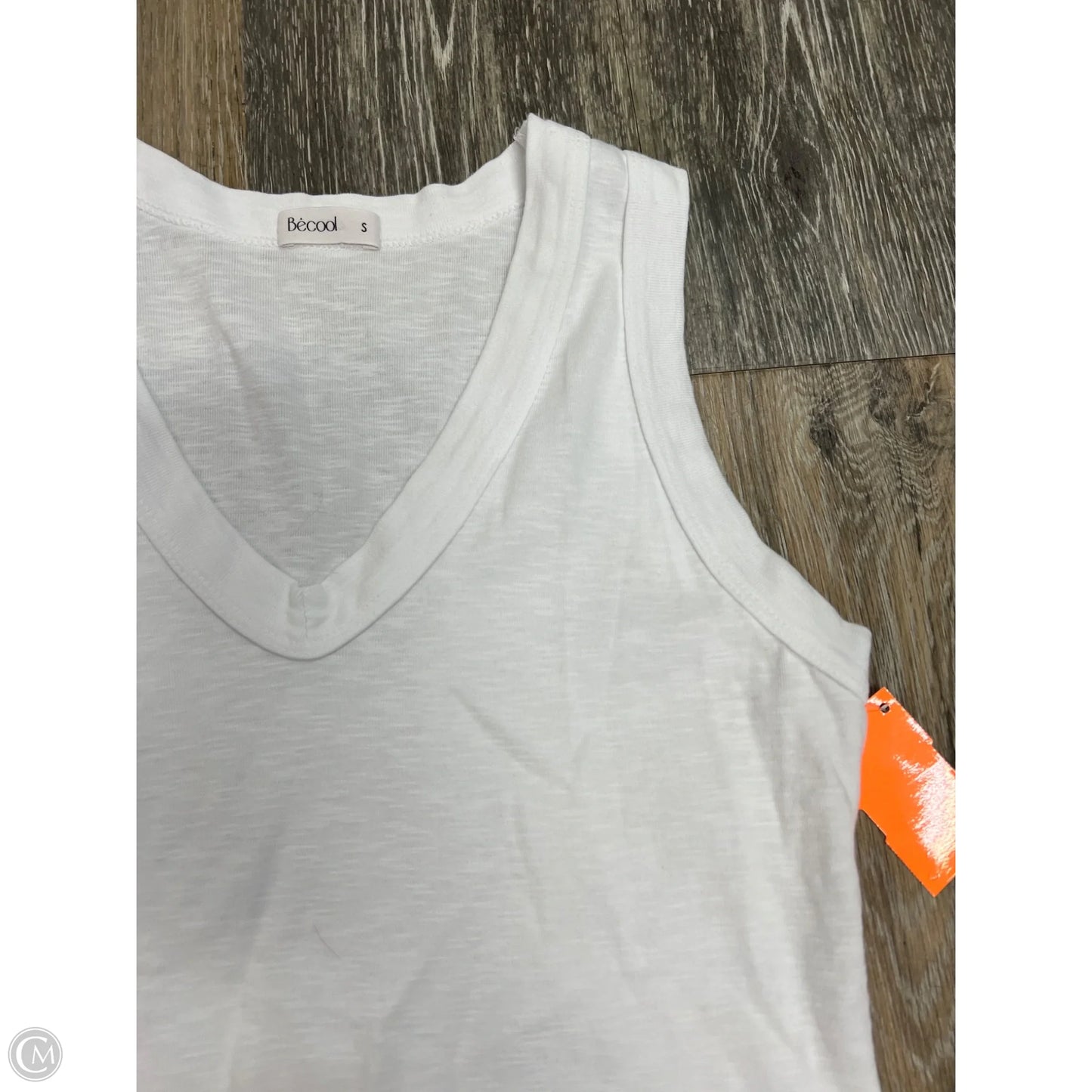 Top Sleeveless By Be Cool In White, Size: S