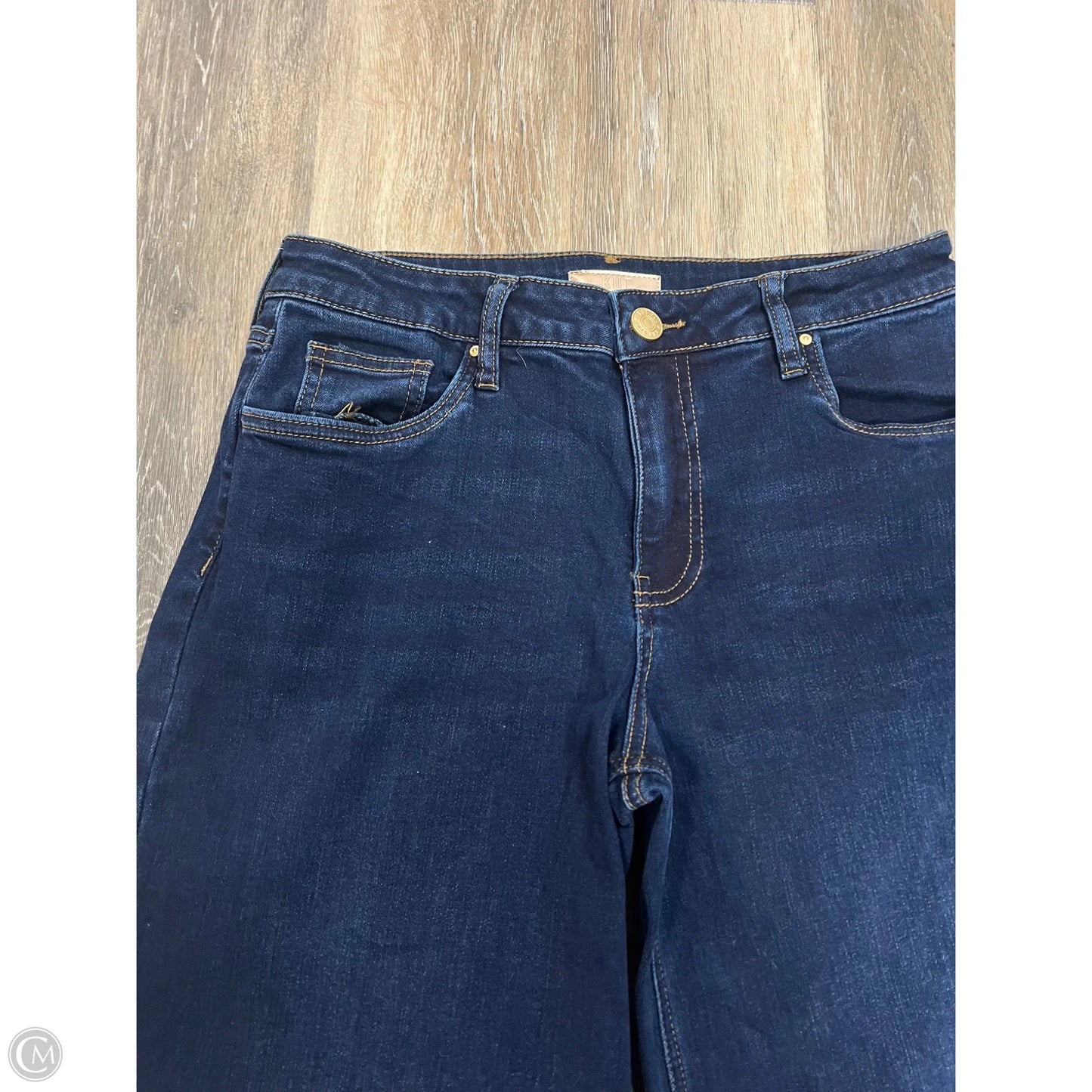 Jeans Wide Leg By Kut In Grey Denim, Size: 8