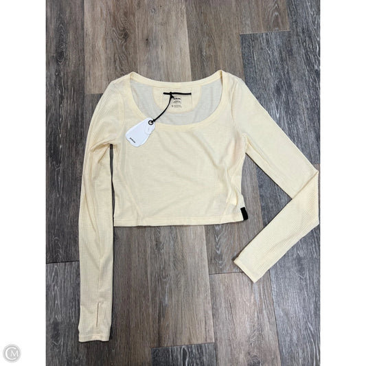 Top Long Sleeve By Prana In Yellow, Size: S