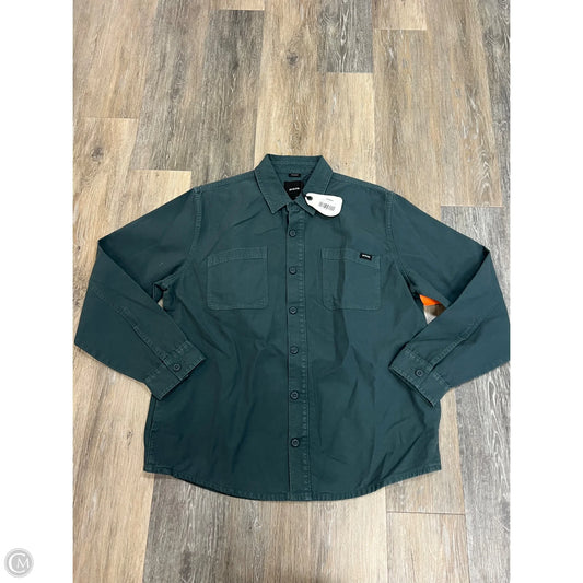 Jacket Shirt By Prana In Blue, Size: M