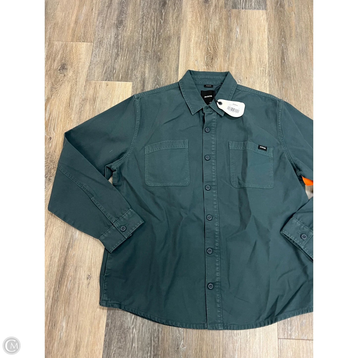 Jacket Shirt By Prana In Blue, Size: M