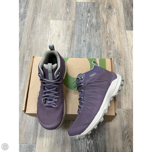 Boots Hiking By Oboz In Purple, Size: 7