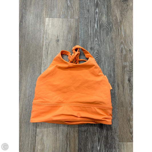 Athletic Bra By Lululemon In Orange, Size: 6
