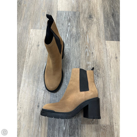 Boots Ankle Heels By Mark Fisher In Tan, Size: 7.5