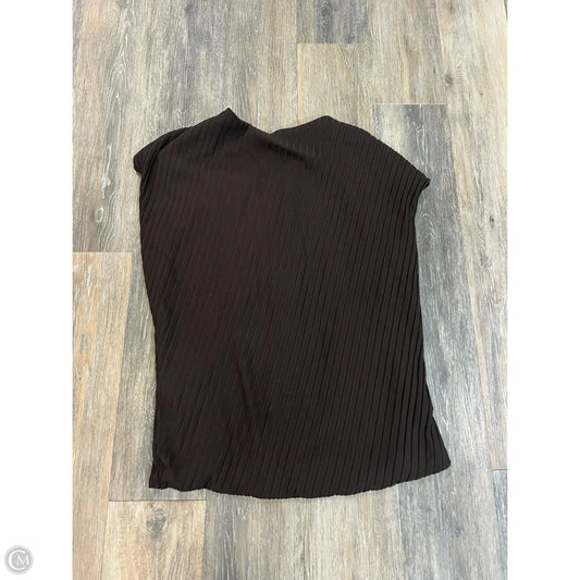 Top Short Sleeve By Banana Republic In Brown, Size: Xl