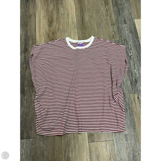 Top Short Sleeve By Pistola In Striped Pattern, Size: Xl