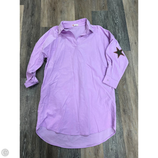 Dress Casual Short By Caryn Lawn In Purple, Size: Osfm