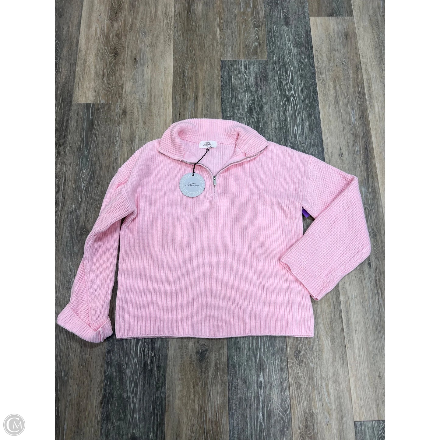 Sweater By Tic Toc In Pink, Size: S