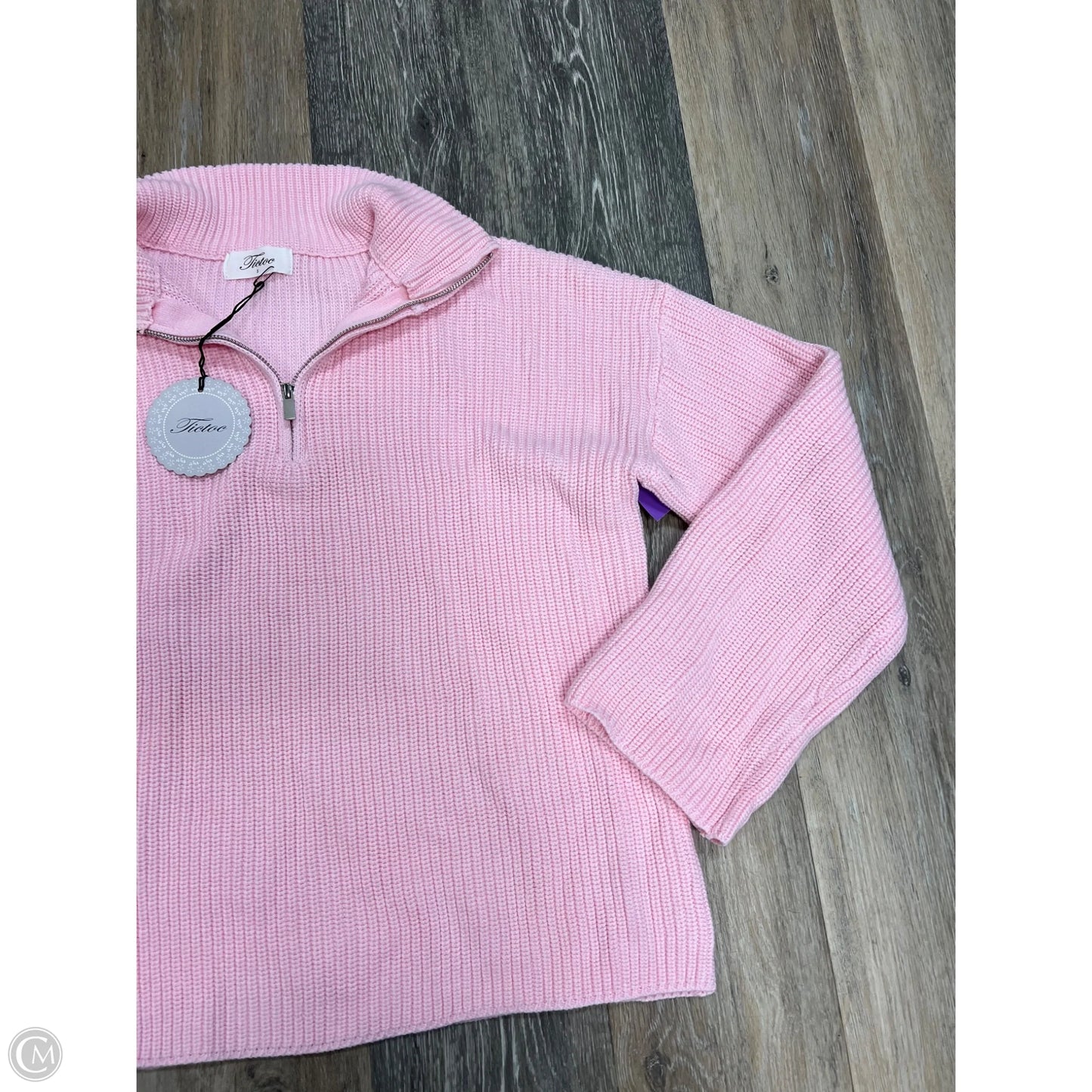 Sweater By Tic Toc In Pink, Size: S