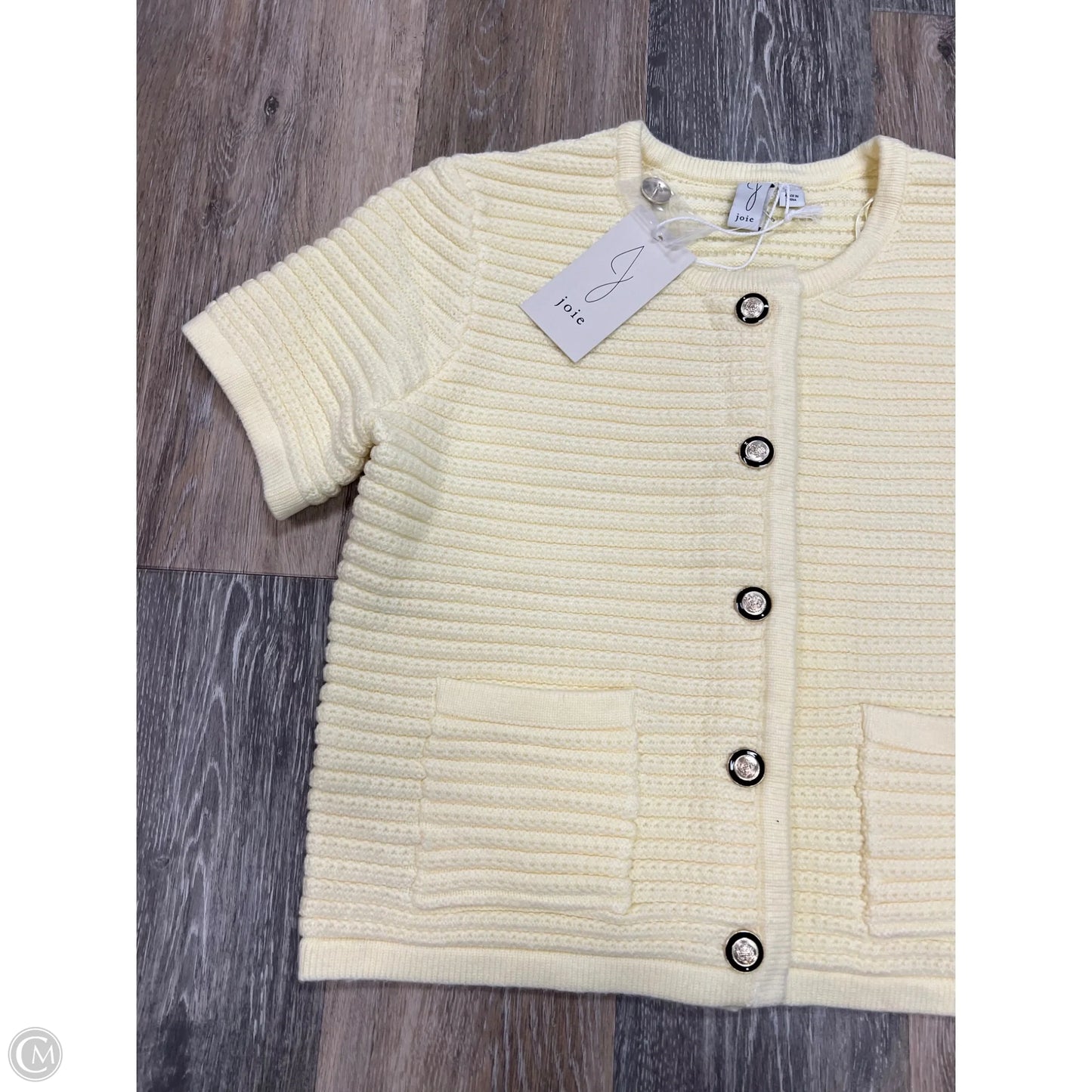 -Sweater Short Sleeve By Joie In Yellow, Size: L