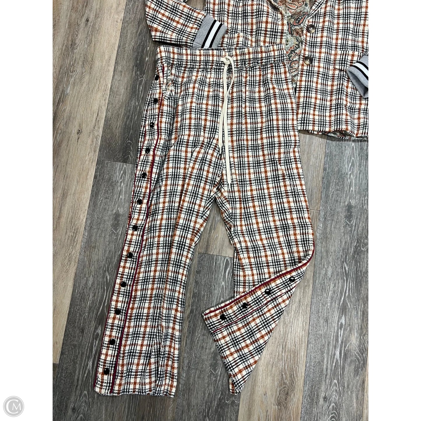 Blazer Set By Free People In Plaid Pattern, Size: S