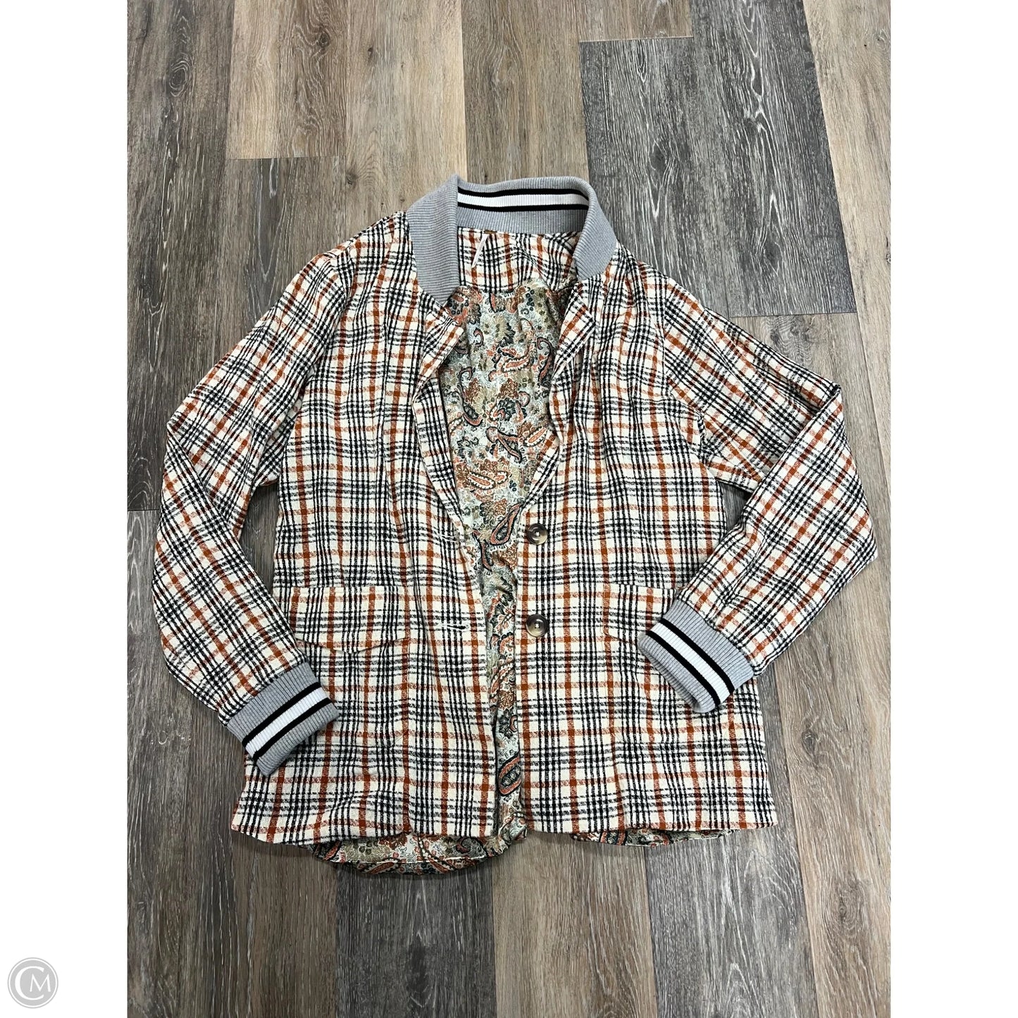 Blazer Set By Free People In Plaid Pattern, Size: S