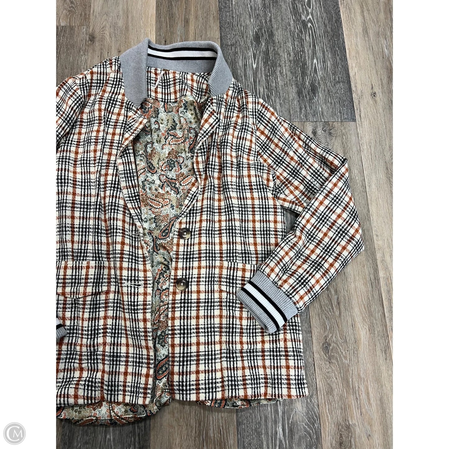 Blazer Set By Free People In Plaid Pattern, Size: S