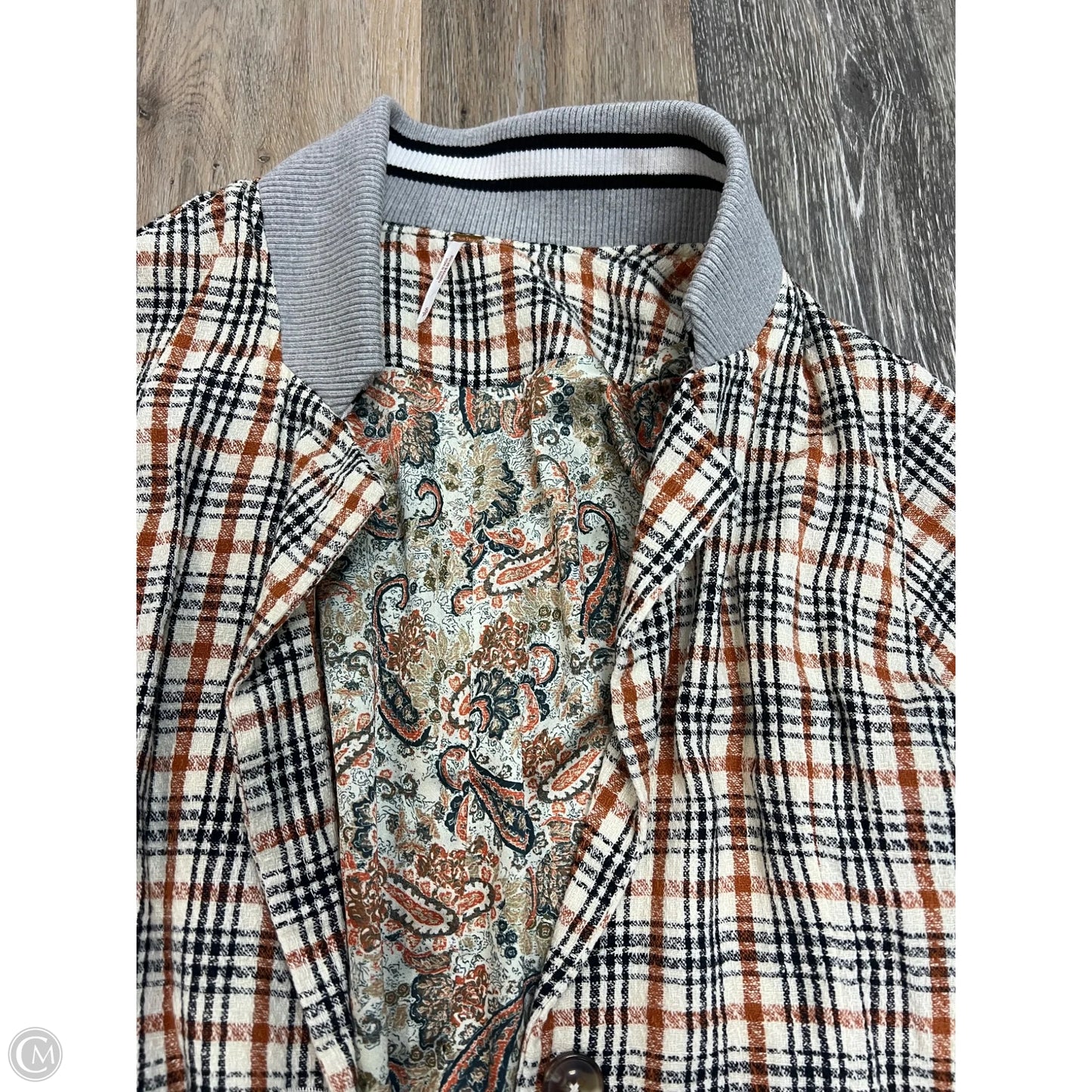 Blazer Set By Free People In Plaid Pattern, Size: S