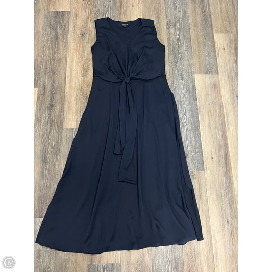 Dress Designer By Lafayette 148 In Navy, Size: 10