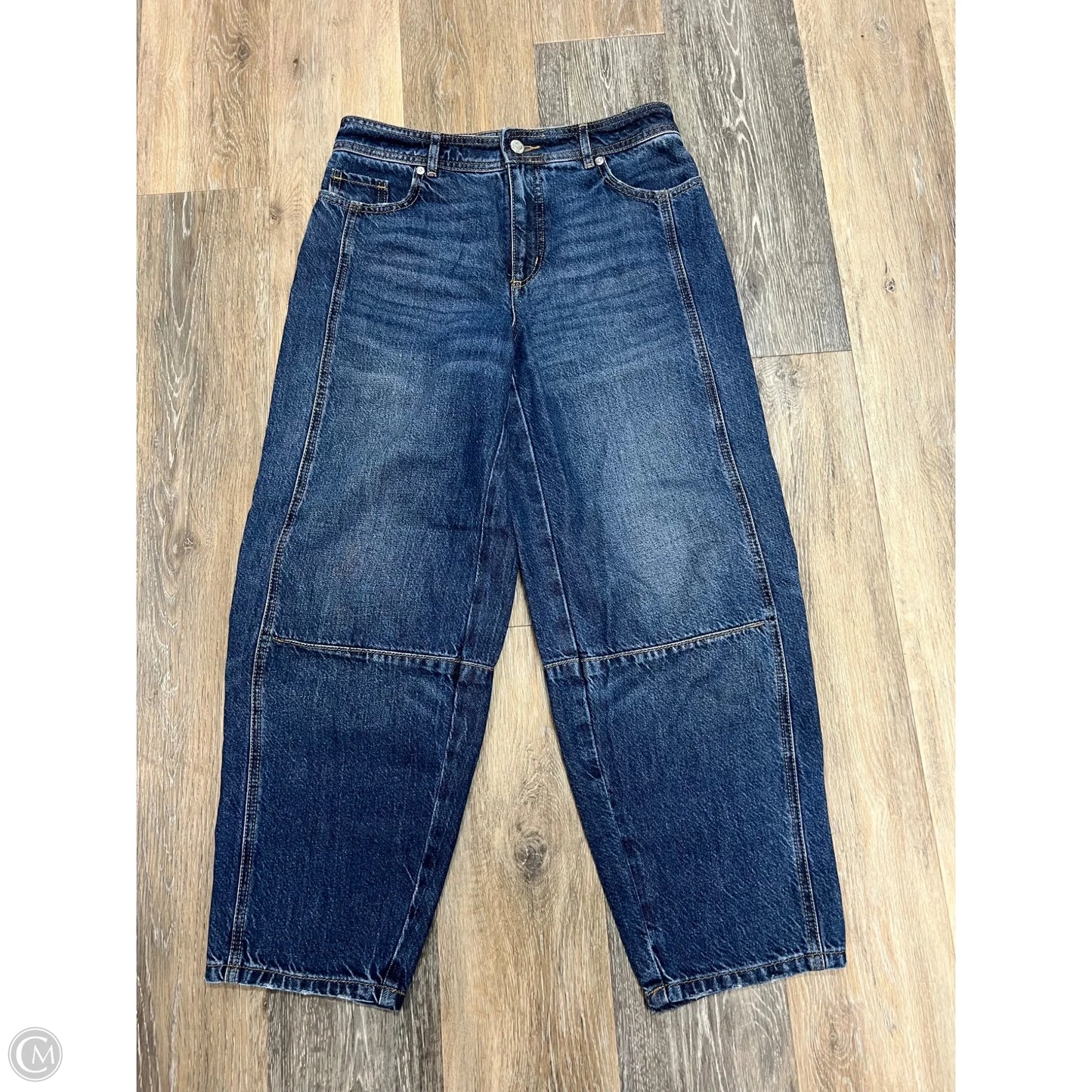 Jeans Wide Leg By Loft In Blue Denim, Size: 2p