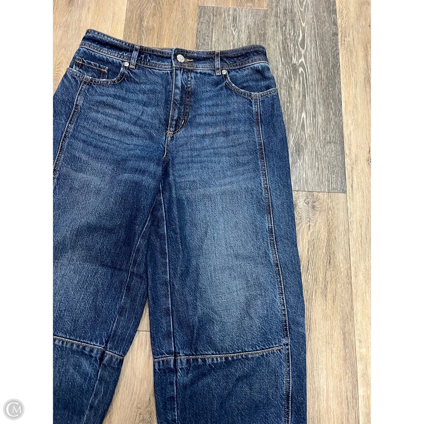 Jeans Wide Leg By Loft In Blue Denim, Size: 2p