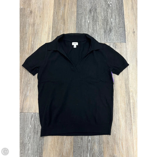 Sweater Short Sleeve By J. Crew In Black, Size: Xs