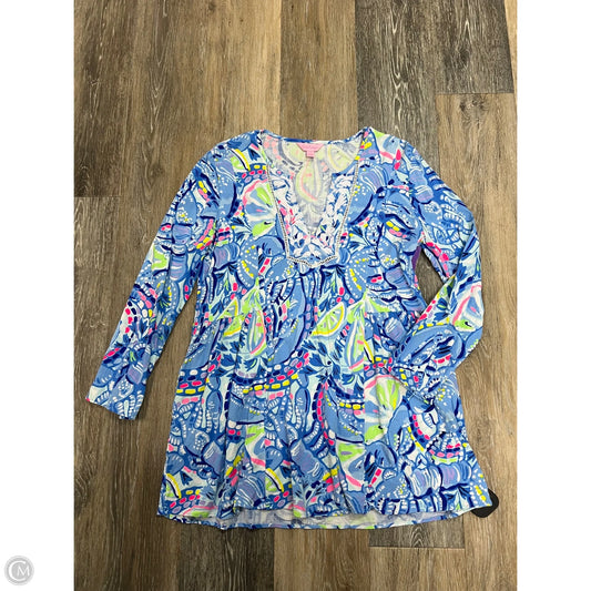 Blouse Designer By Lilly Pulitzer In Blue, Size: Xs